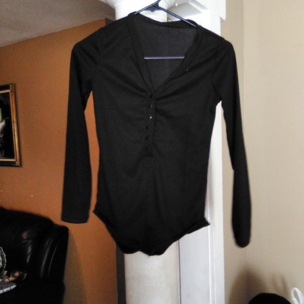 Black one piece size medium